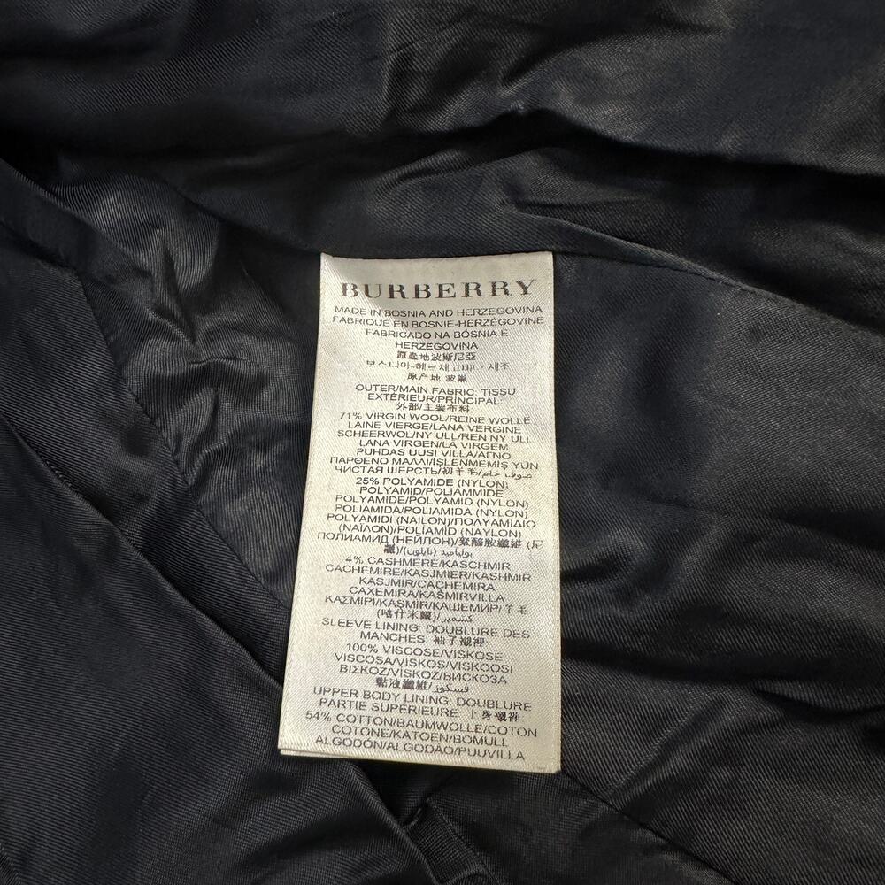 Burberry Brit Double Breasted Belted Virgin Wool Trench Coat - Picture 7 of 13